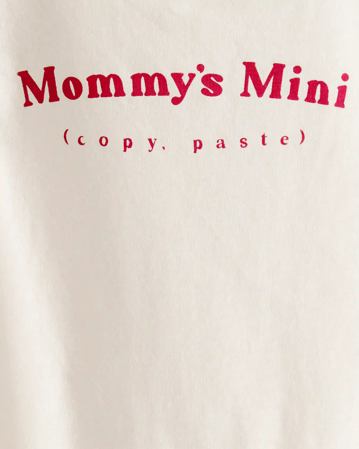 Baby 'Mommy's Mini' Short-Sleeve Graphic Bodysuit - Cream
