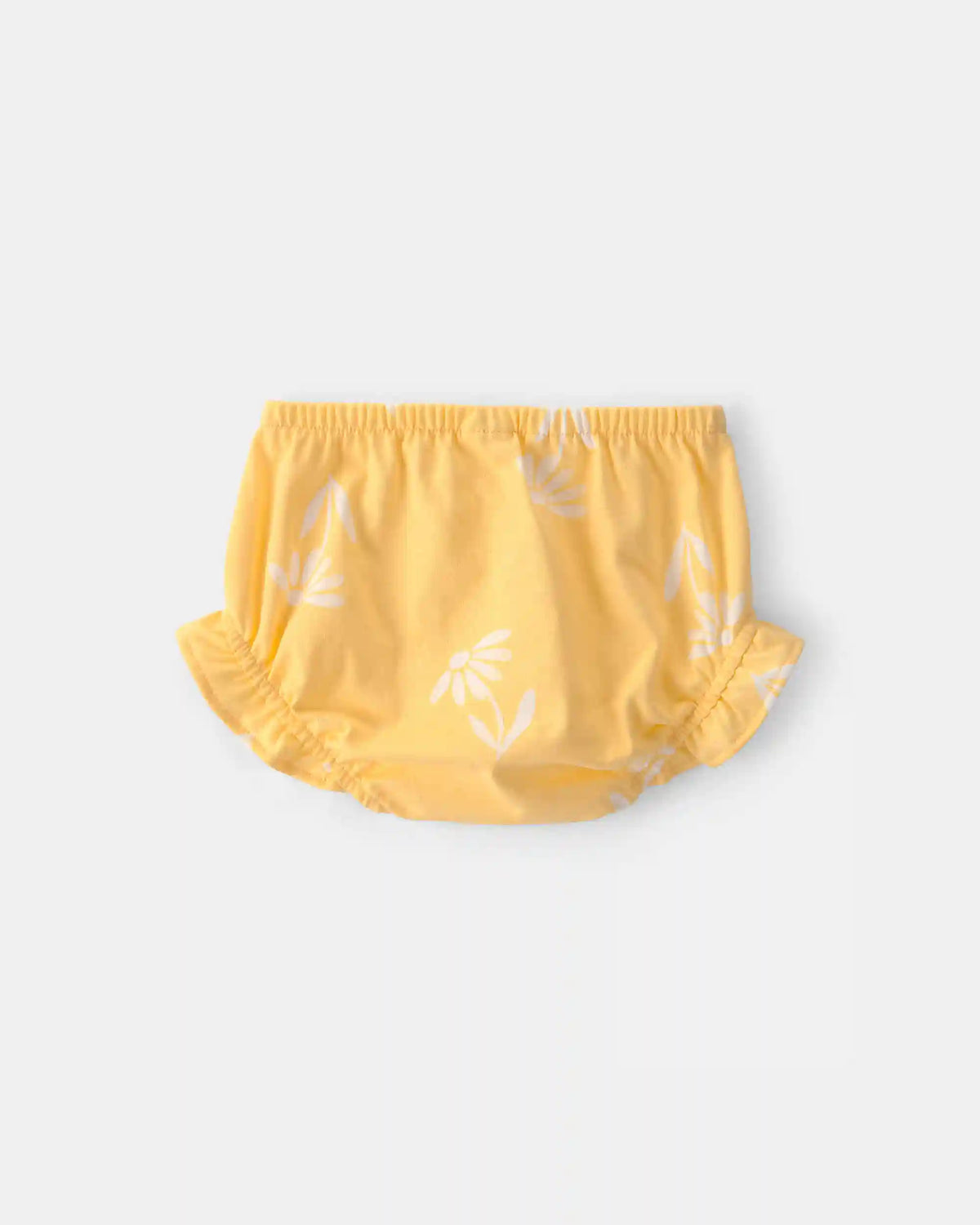 Baby Girl 3-Piece Flower Outfit Set - Yellow/White