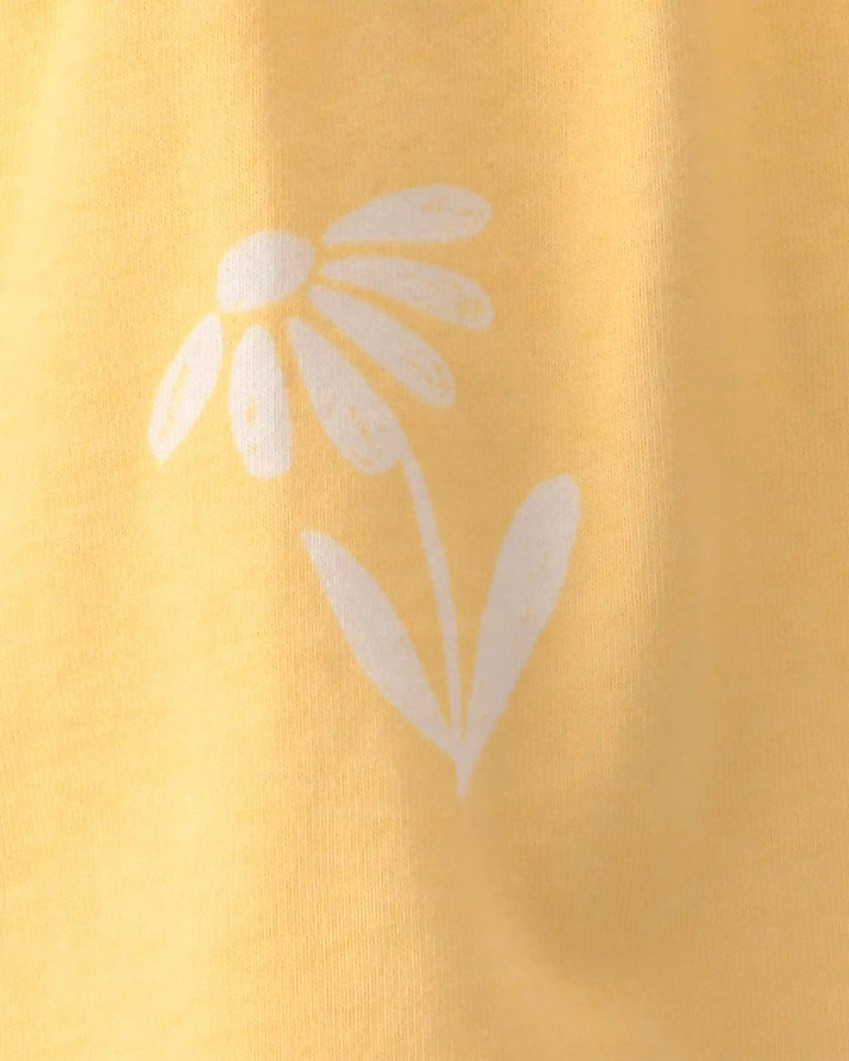 Baby Girl 3-Piece Flower Outfit Set - Yellow/White