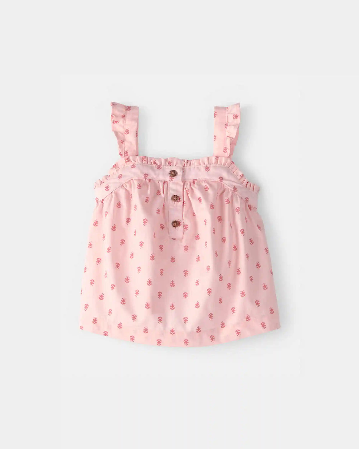 Baby Girl 3-Piece Flutter Sleeve Outfit Set - Pink