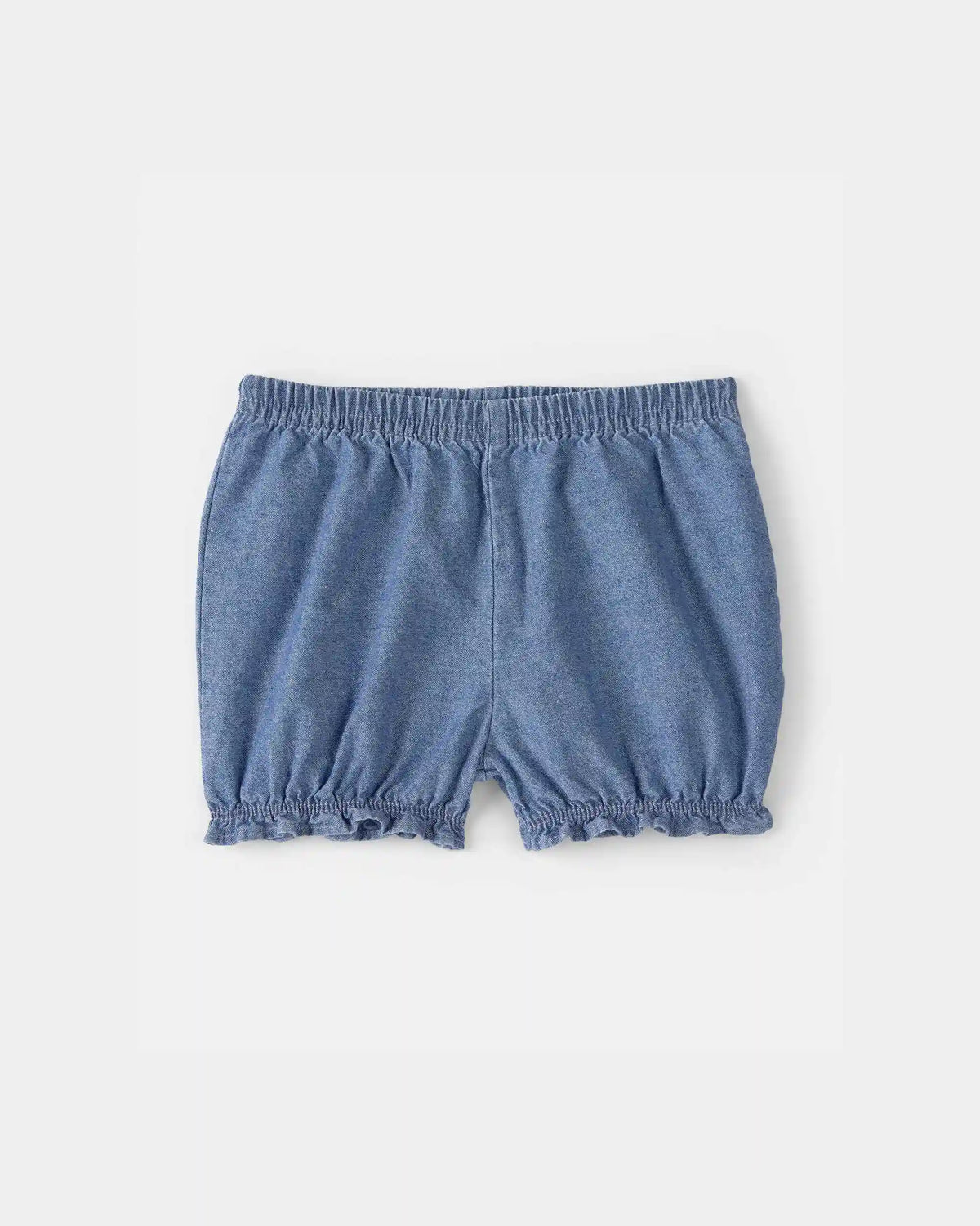 Baby Girl 3-Piece Chambray Outfit Set - Blue/Pink