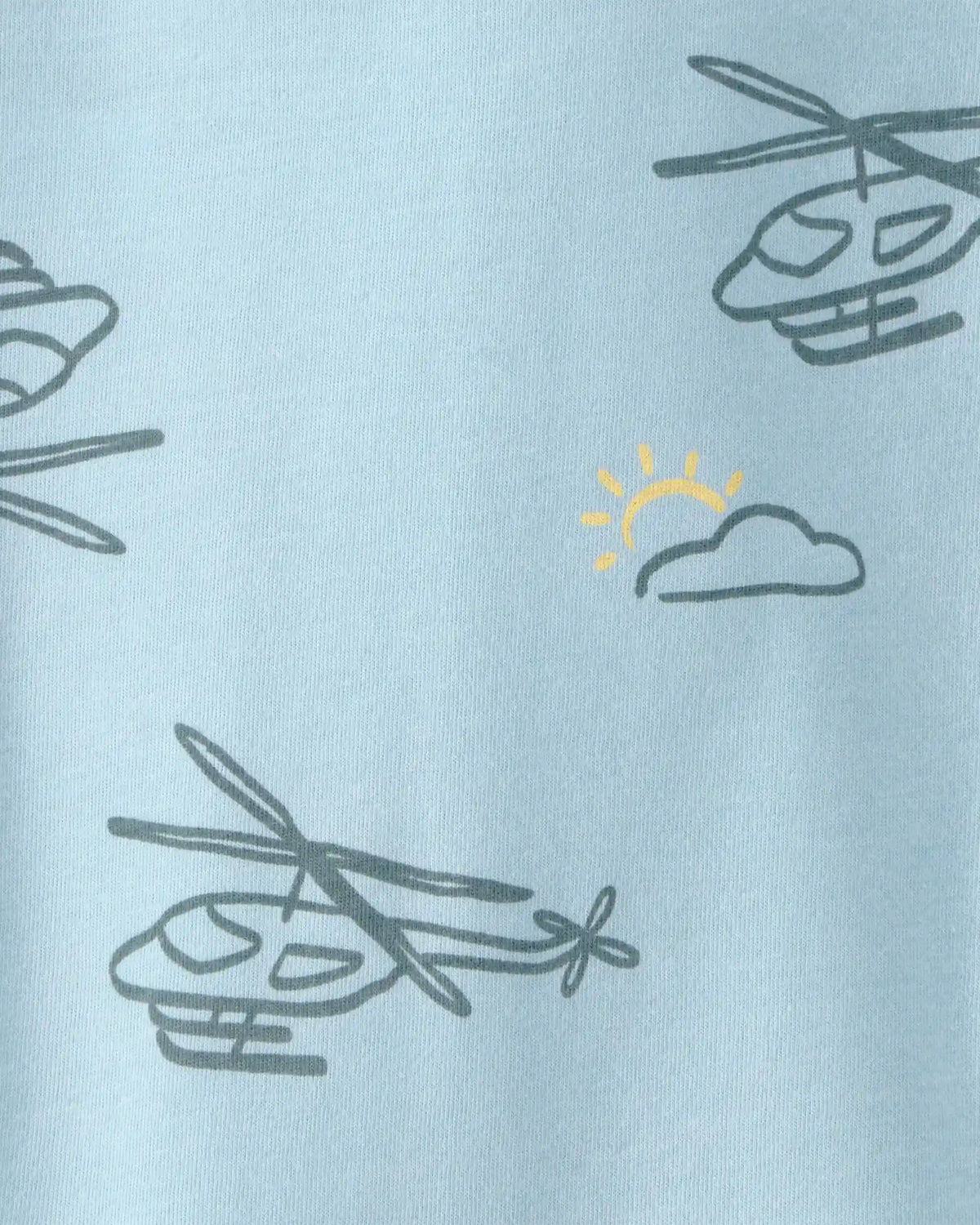 Baby Boy Helicopter T-Shirt - Blue