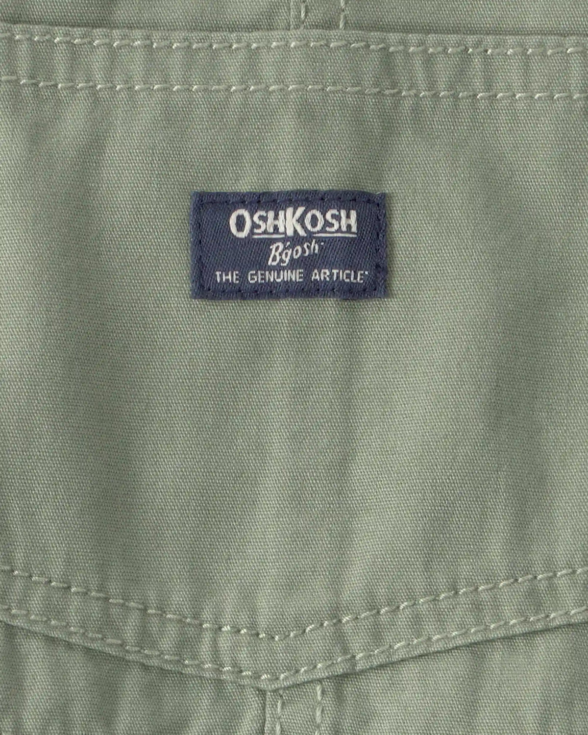 Baby Boy Canvas Shortall - Olive