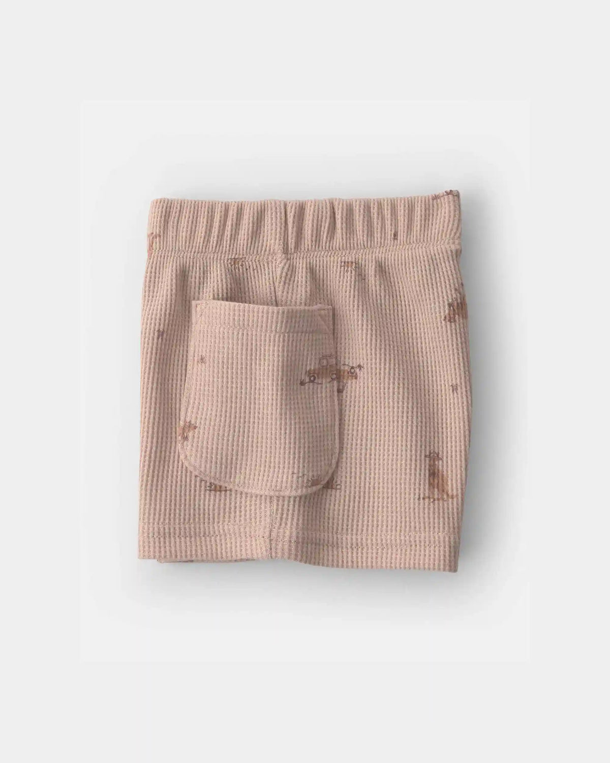 Baby Boy 2-Piece Safari Animal Top & Short Set - Brown