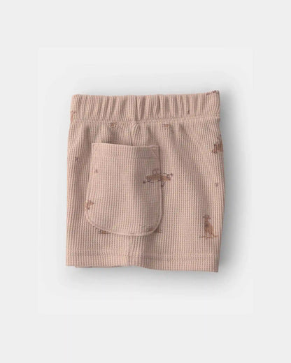 Baby Boy 2-Piece Safari Animal Top & Short Set - Brown