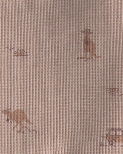 Baby Boy 2-Piece Safari Animal Top & Short Set - Brown
