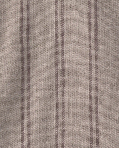 Baby Boy 2-Piece Striped Overall Set - Brown