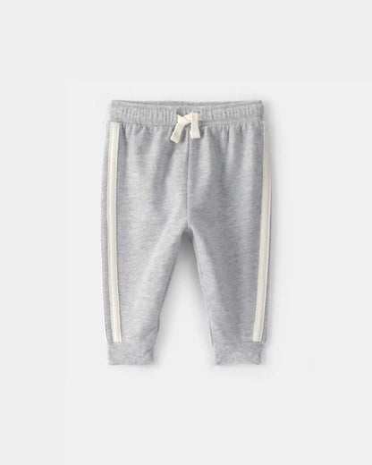 Baby Boy French Terry Pants - Heather Grey