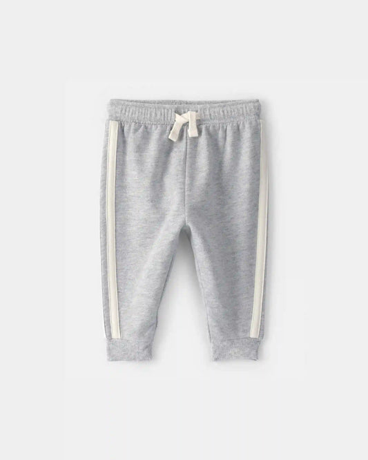 Baby Boy French Terry Pants - Heather Grey