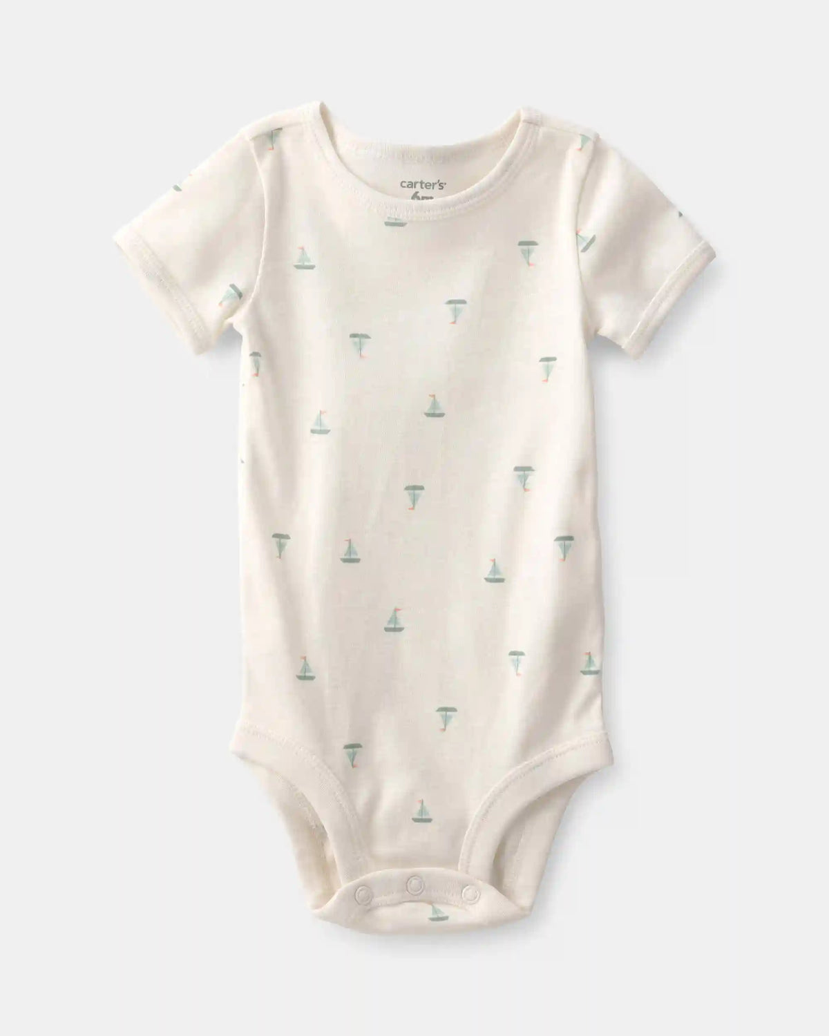 Baby 2-Piece Sailboat Overall Set - Green/Ivory