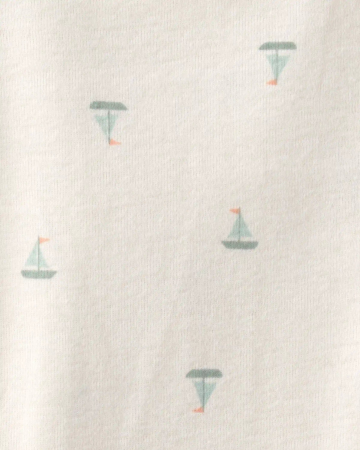 Baby 2-Piece Sailboat Overall Set - Green/Ivory