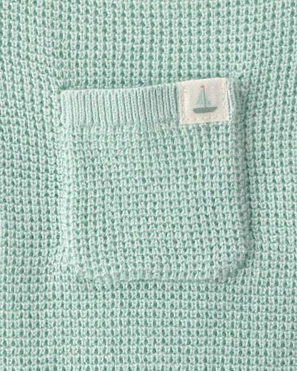 Baby Crochet Bubble Romper - Green