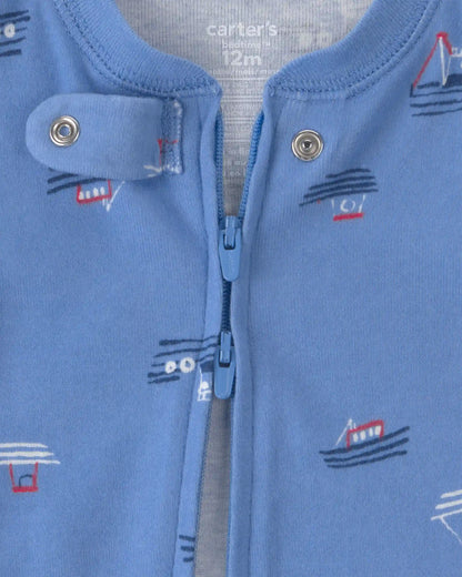 Baby Boy 2-Pack Boat Snug Fit 1-Piece Pajama - Blue
