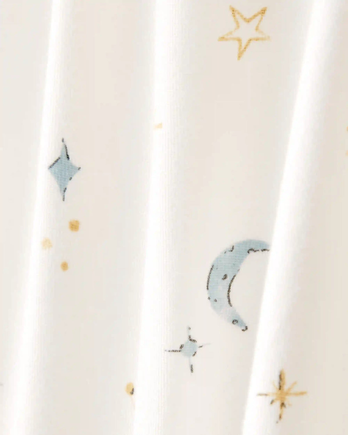 Baby Constellation 2-Way Zip PurelySoft Sleep & Play Pajama - Cream