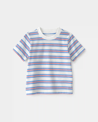 Baby Striped T-Shirt - Red/White/Blue