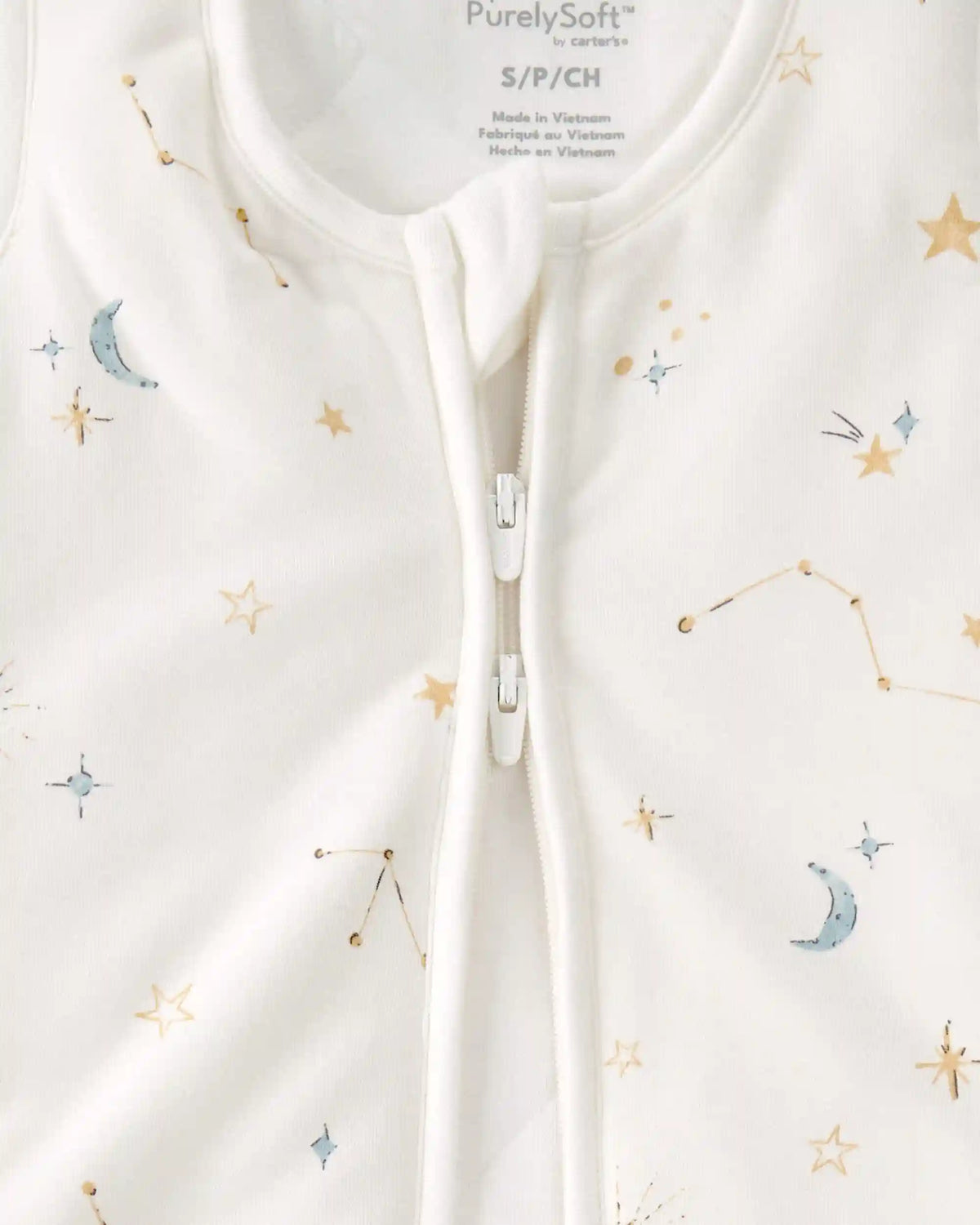 Baby Constellation 2-Way Zip PurelySoft Wearable Blanket - Cream