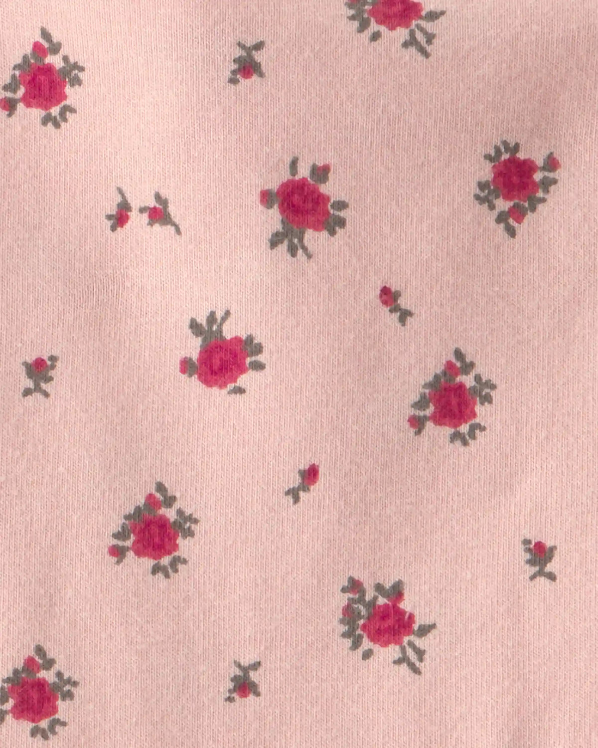 Baby Girl Organic Cotton Tiered Dress in Blush Floral Print