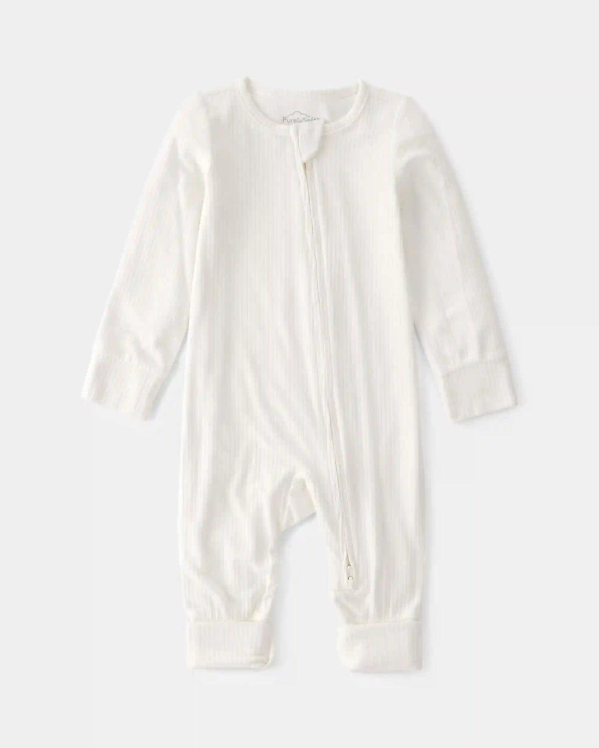Baby 2-Way Zip PurelySoft Sleep & Play Pajama - Cream