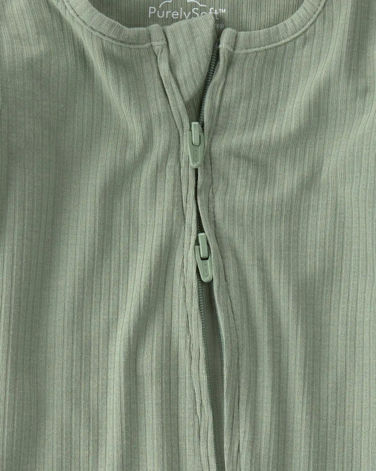 Baby 2-Way Zip PurelySoft Sleep & Play Pajama - Green