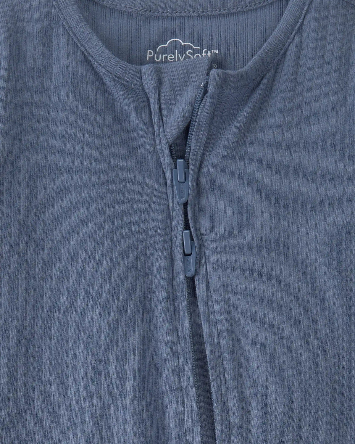 Baby Boy 2-Way Zip PurelySoft Sleep & Play Pajama - Blue