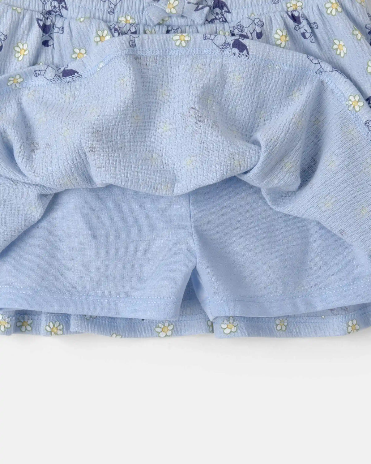 Baby Girl 2-Piece Bluey™ Top & Skort Set - Yellow/Blue