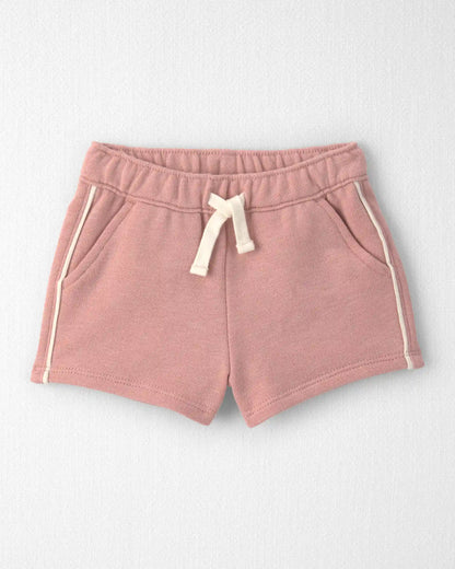 Baby Girl 2-Piece Organic Cotton French Terry Pullover & Short Set