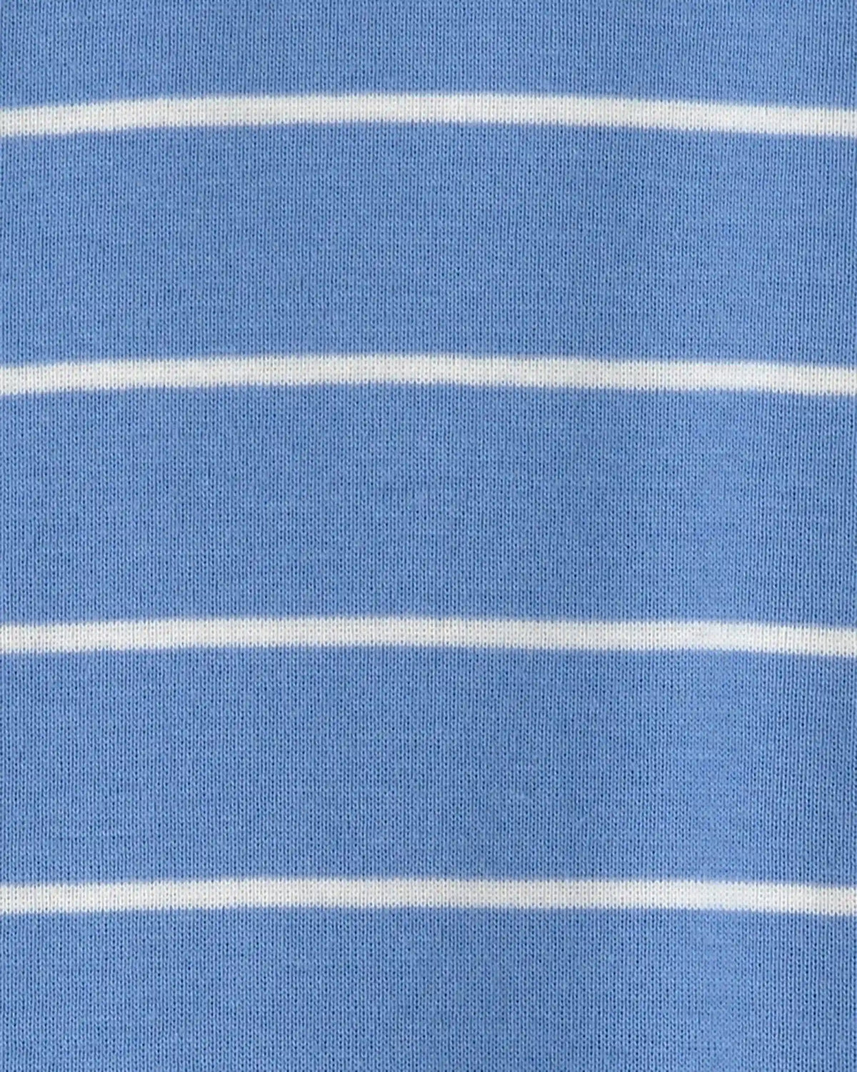 Baby Boy Construction Striped 100% Cotton Snug Fit 1-Piece Pajama - Blue