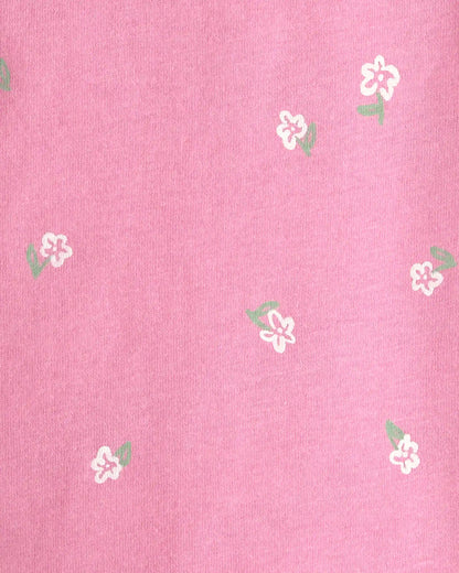 Baby Girl Floral Relaxed Top - Pink