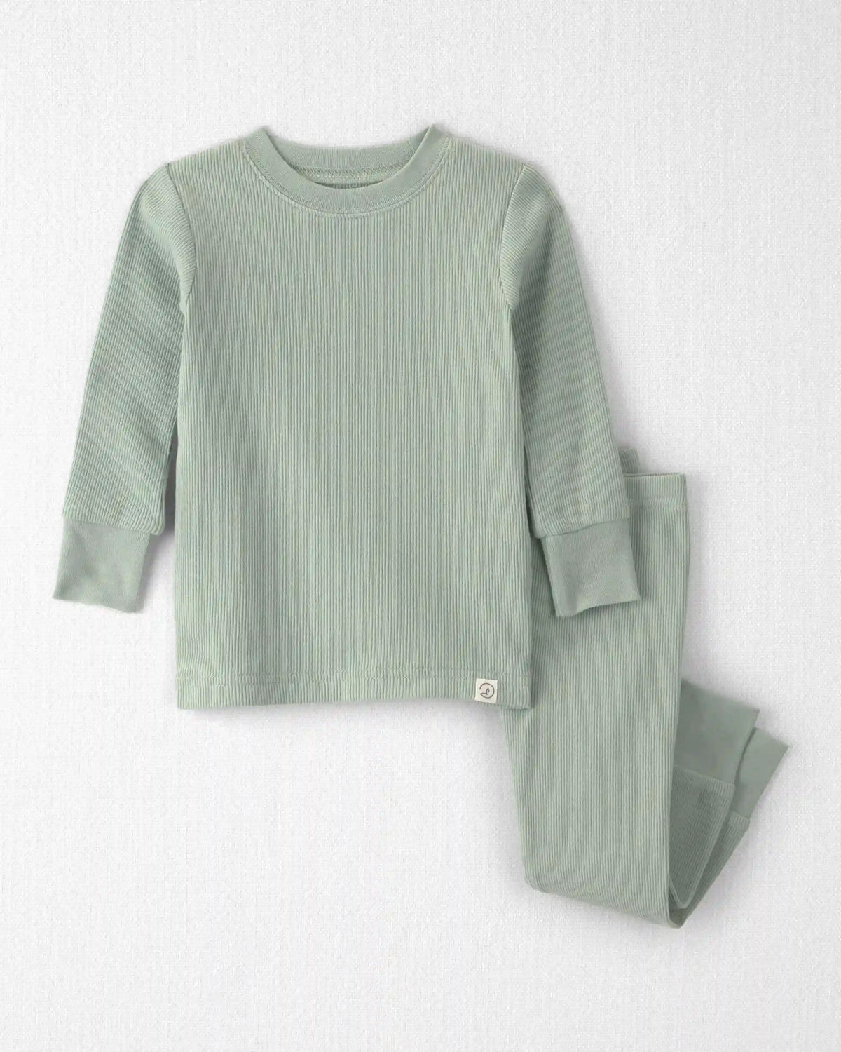 Baby 2-Piece Organic Cotton Ribbed Pajamas