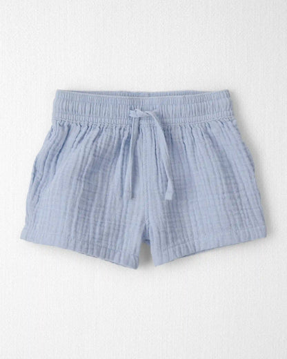 Baby Boy 2-Piece Organic Cotton Gauze Top & Short Set