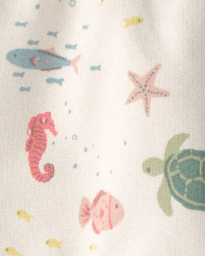 Baby Girl 2-Pack Organic Cotton Shorts in Under the Sea