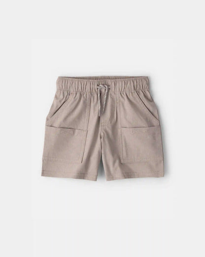 Baby Boy Woven Pocket Shorts - Taupe