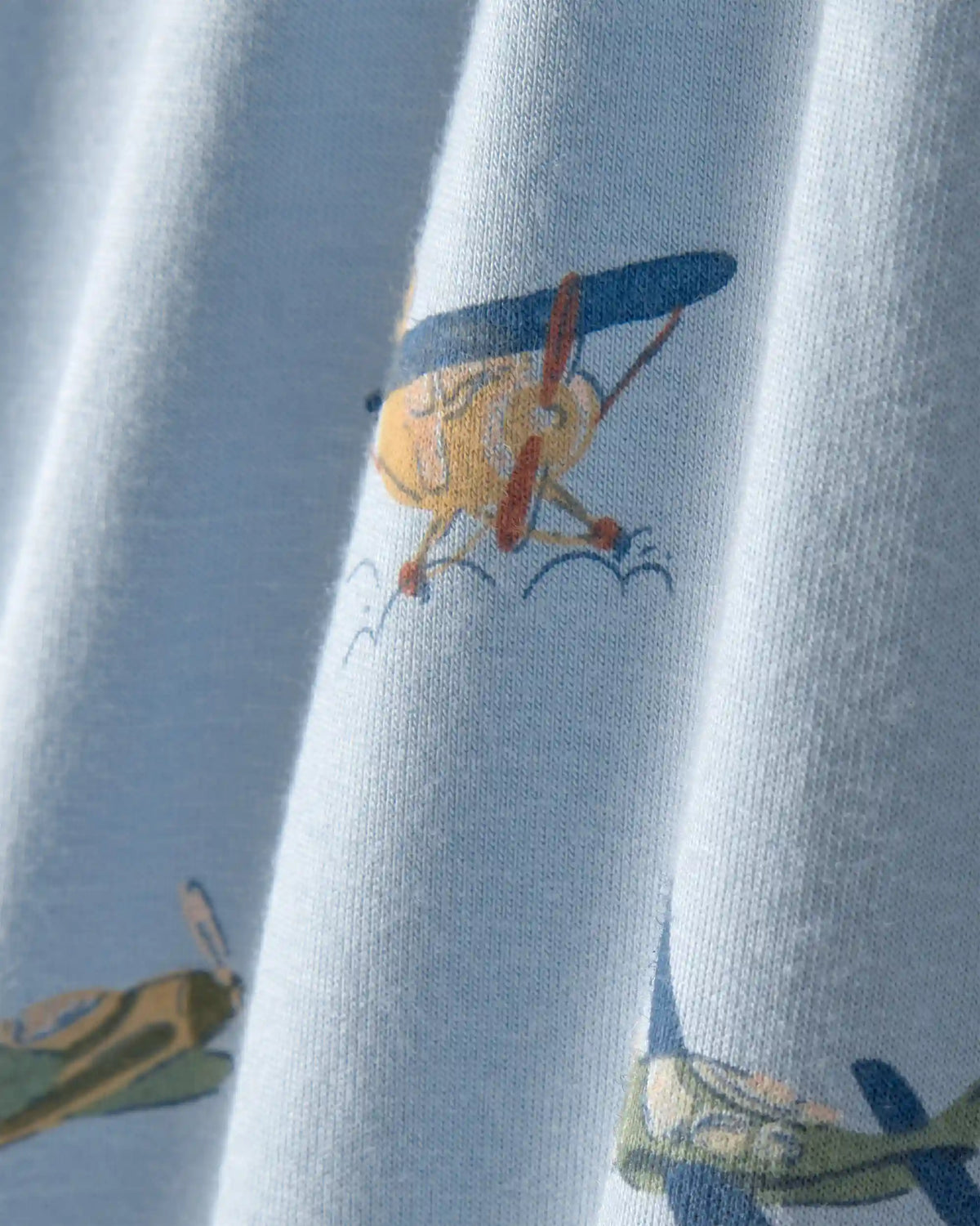 Baby Boy Plane 2-Way Zip PurelySoft Footie Sleep & Play Pajama - Blue