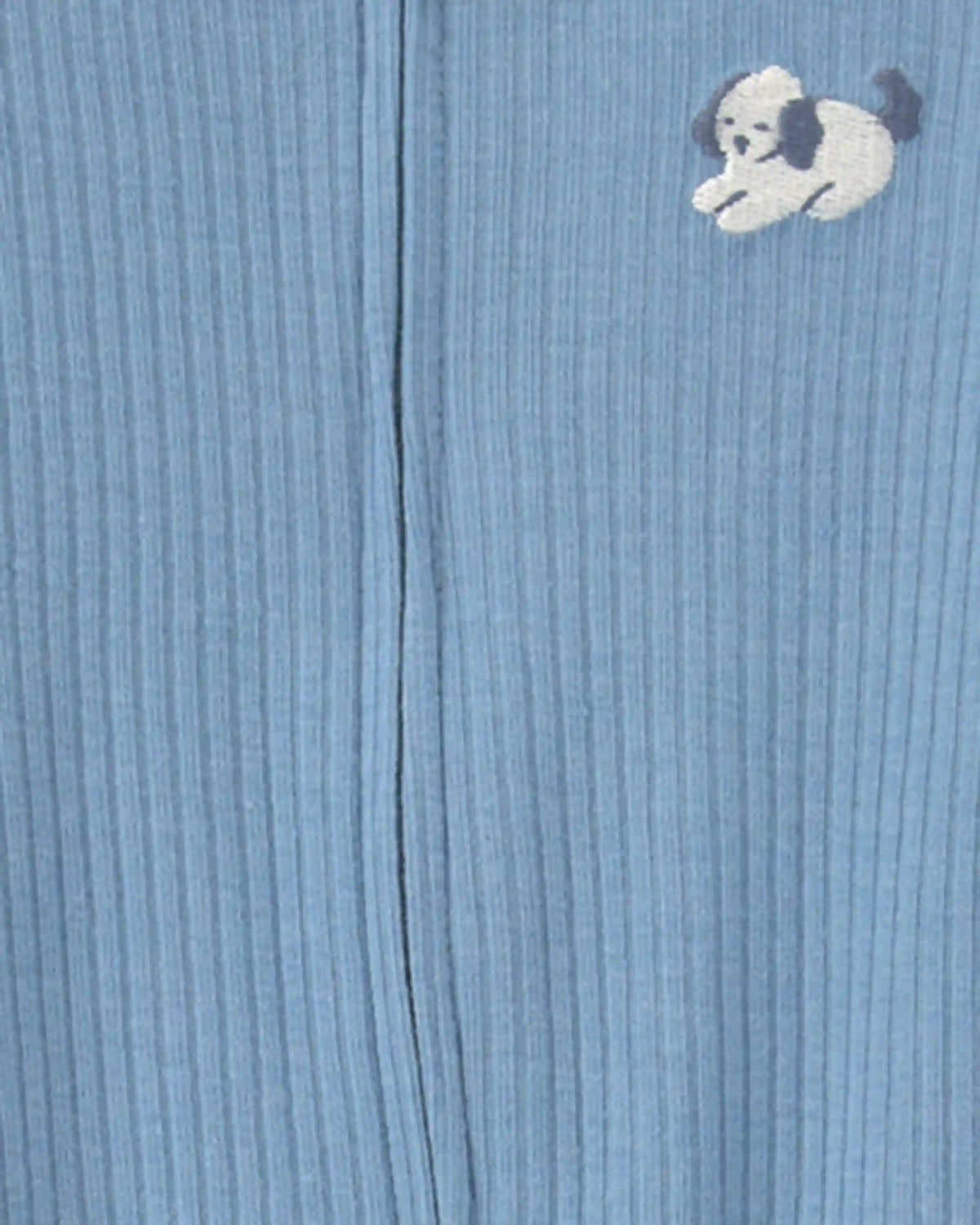 Baby Puppy Cotton 2-Way Zip Sleep & Play Pajamas - Blue