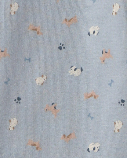 Baby Boy 3-Piece Dog Bodysuit & Pant Set - Blue/Grey