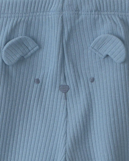 Baby Boy 3-Piece Dog Bodysuit & Pant Set - Blue/Grey