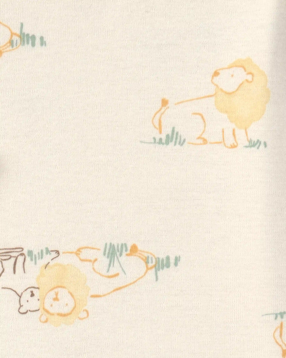 Baby 3-Piece Lion Bodysuit & Pant Set - Yellow/Ivory