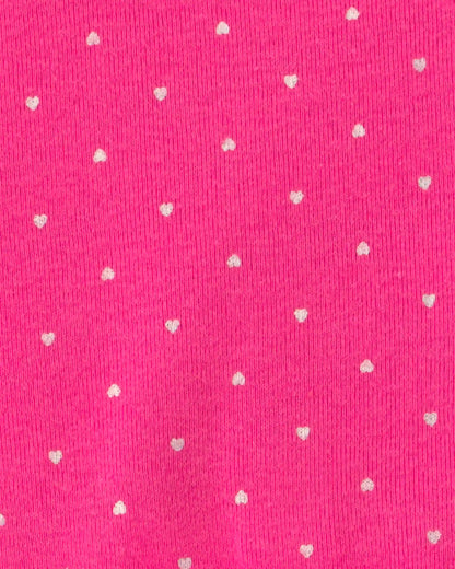 Baby Girl 3-Piece Heart Bodysuit & Pant Set - Pink/Ivory
