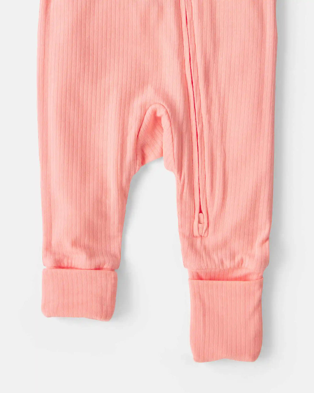 Baby Girl PurelySoft™ 2-Way Zip Sleep & Play Pajamas - Coral