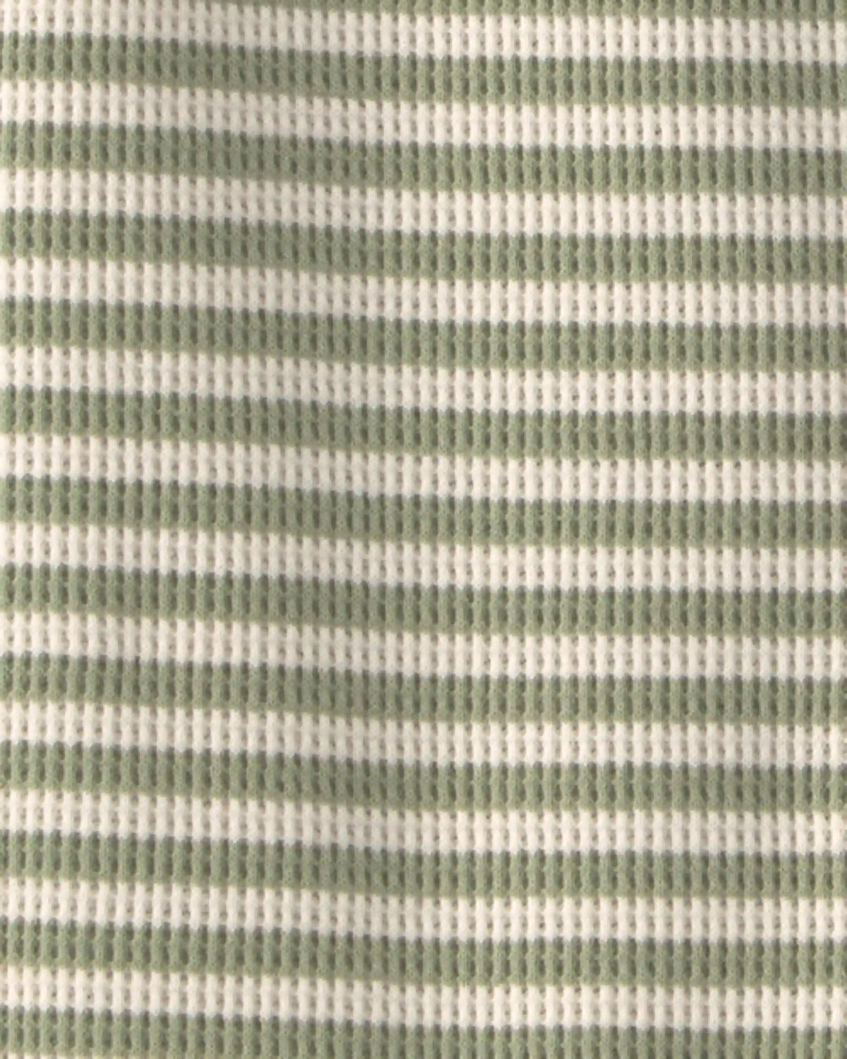 Baby Organic Cotton Waffle Knit in Stripes