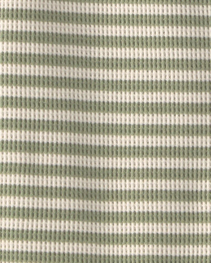 Baby Organic Cotton Waffle Knit in Stripes