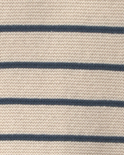 Baby Organic Cotton Knit Romper in Stripes