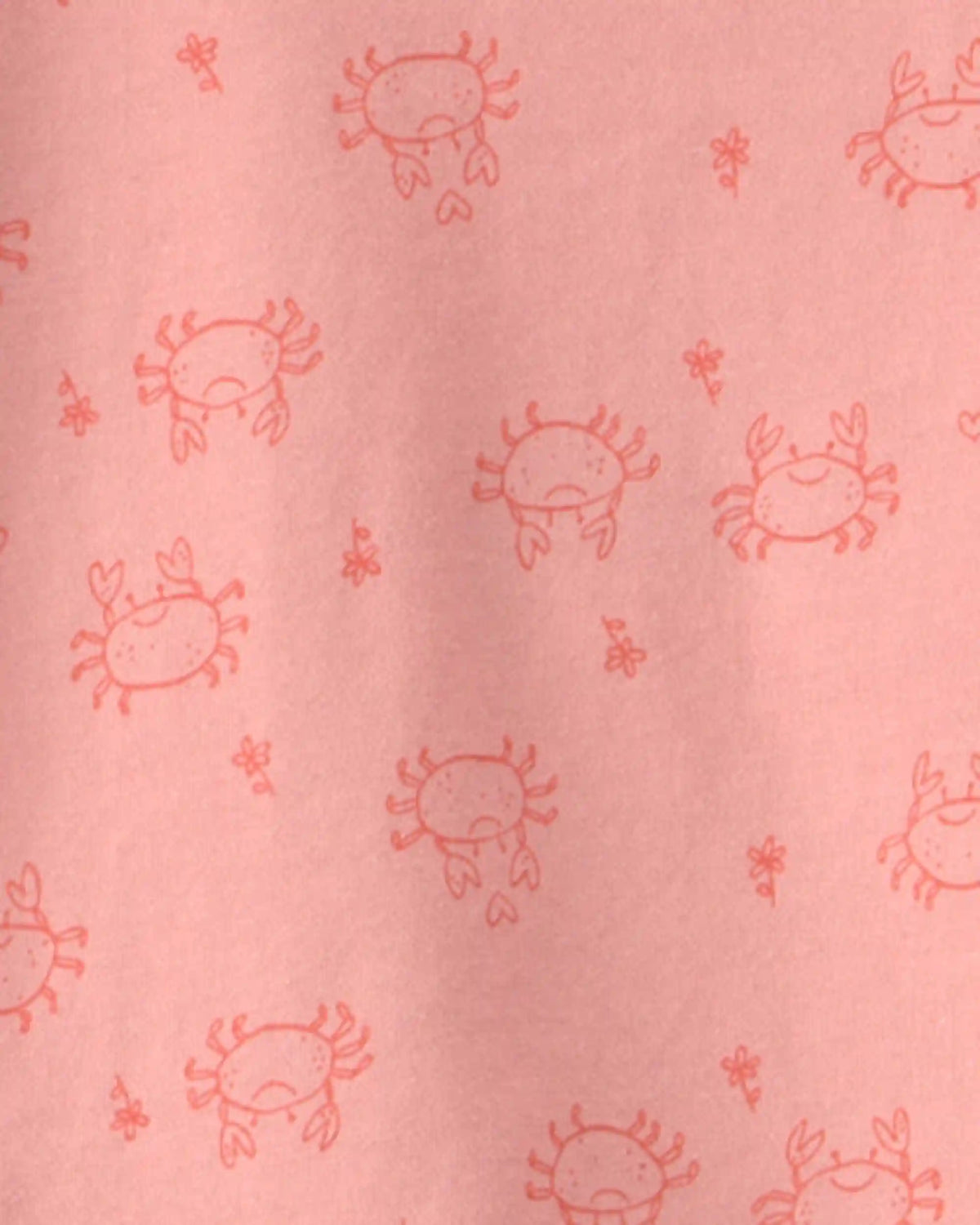 Baby Girl 4-Piece Crab Top & Short Set - Pink