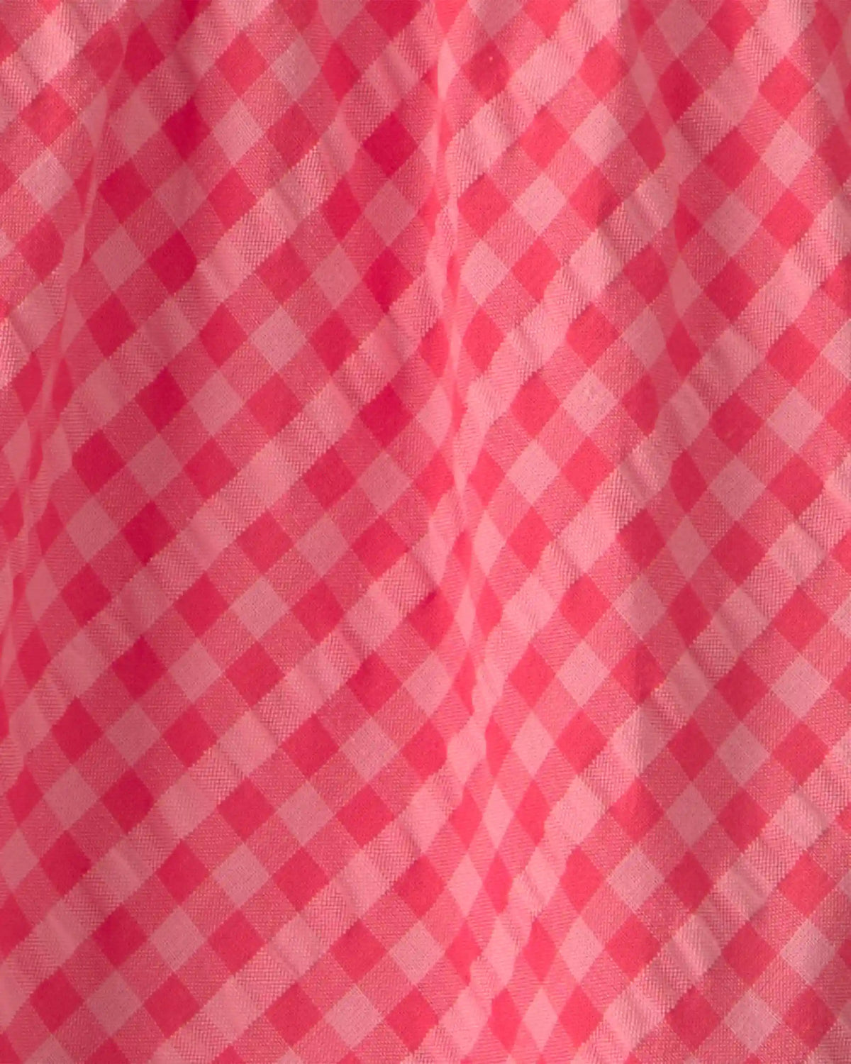 Baby Girl Gingham Tiered Dress - Coral