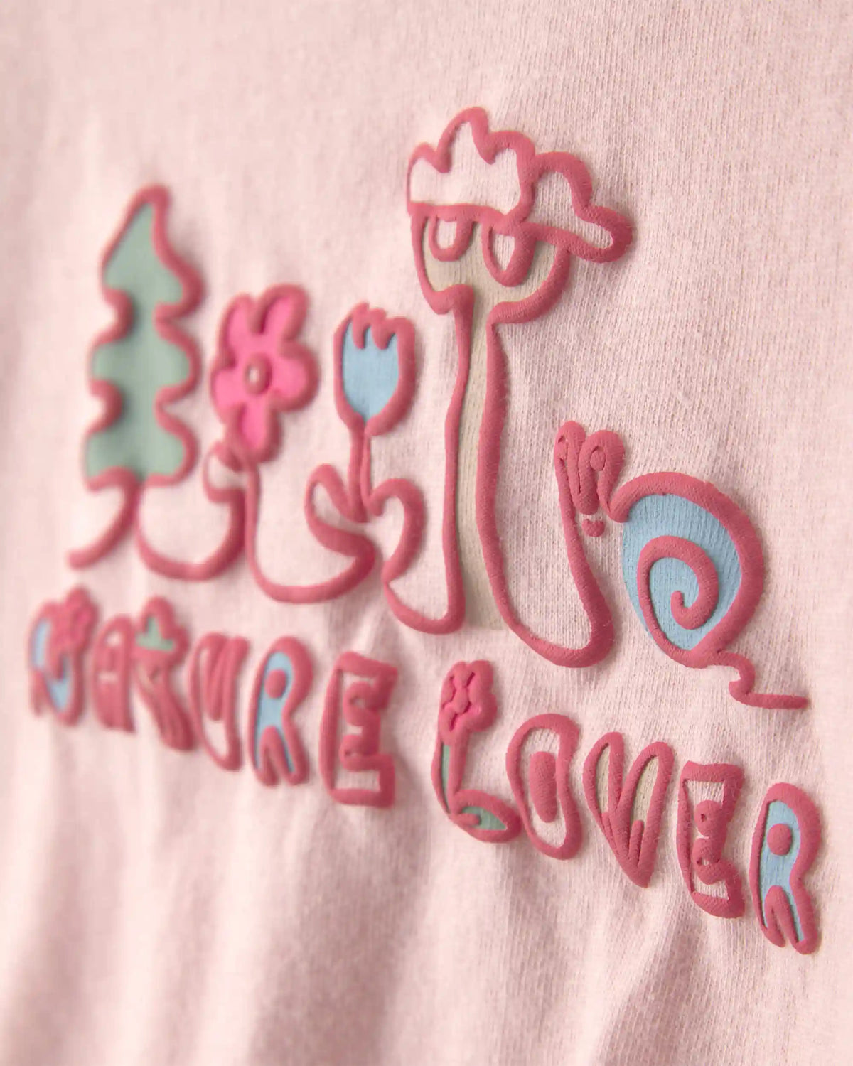 Baby Girl 'Nature Lover' Short-Sleeve Tie Top - Pink