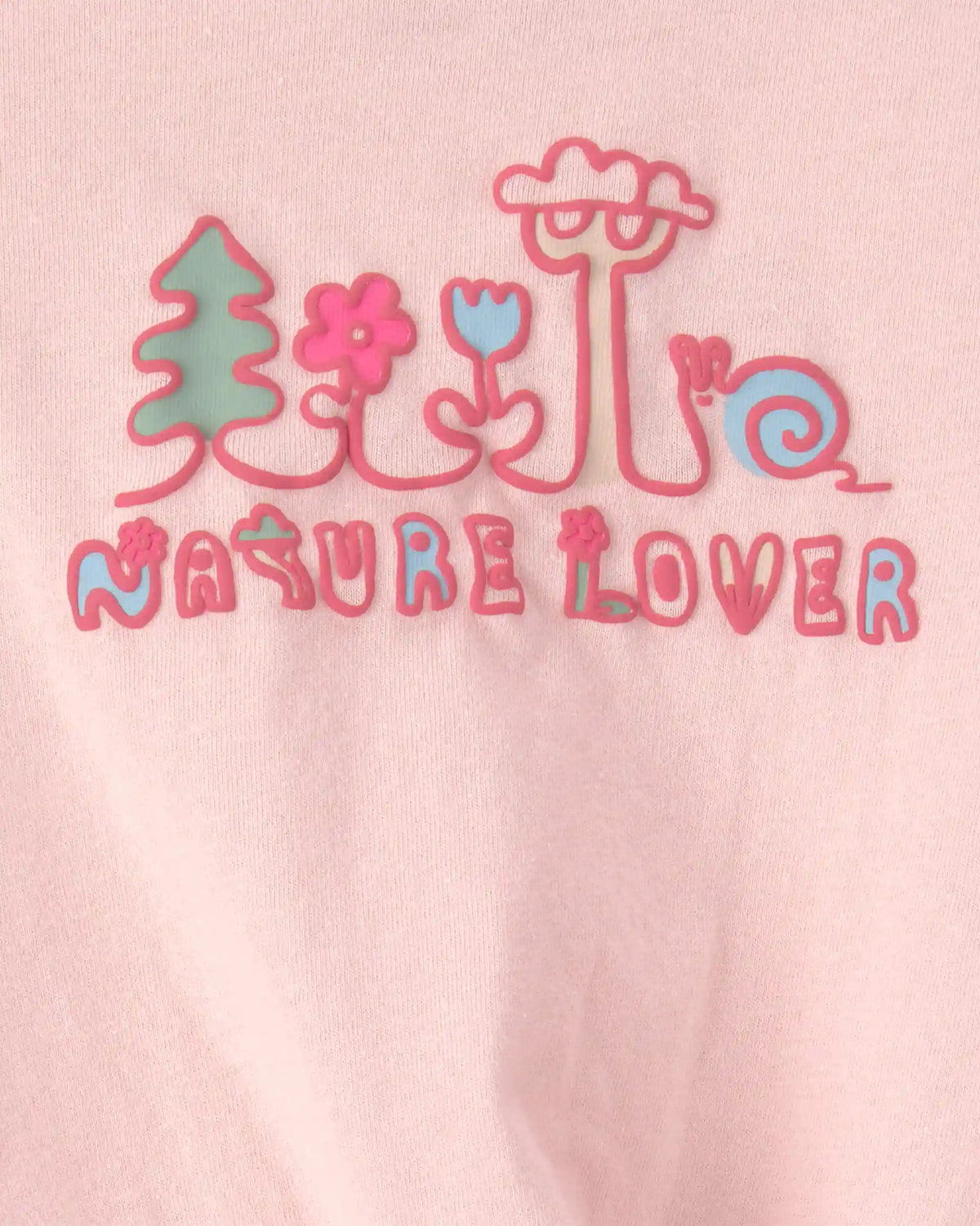 Baby Girl 'Nature Lover' Short-Sleeve Tie Top - Pink