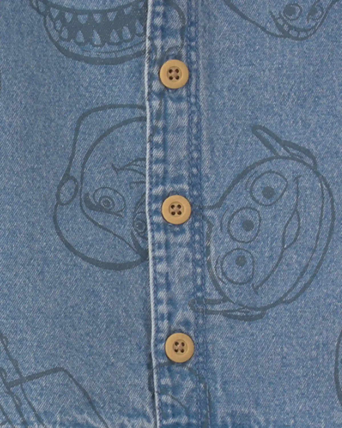 Baby Boy 2-Piece Pixar© Toy Story Chambray Short-Sleeve Top & Short Set - Medium Wash