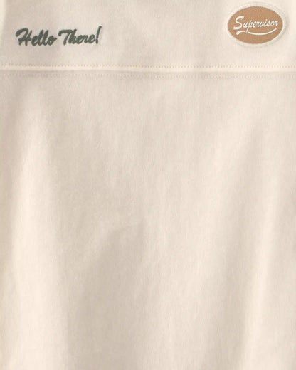 Baby Boy 'Hello There' Graphic Tee - Cream