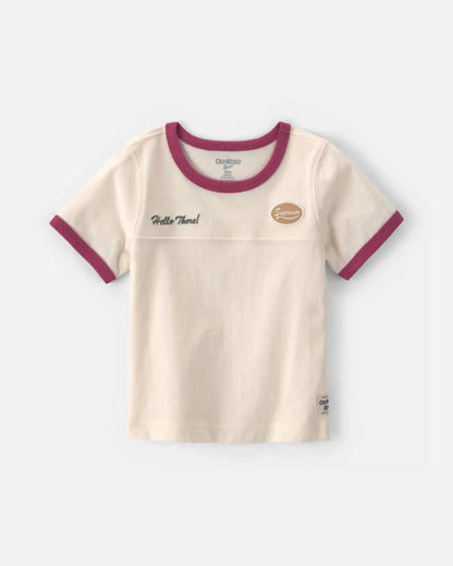 Baby Boy 'Hello There' Graphic Tee - Cream