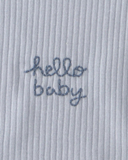 Baby 3-Pack Whale Bibs - Blue/Ivory